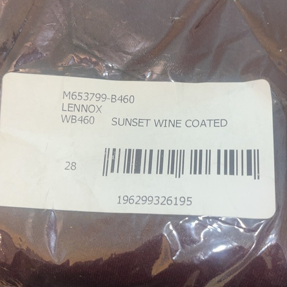 NWT Paige Lennox Sunset Wine Coated Men’s Jeans Sz 28 $219 - Picture 5 of 5